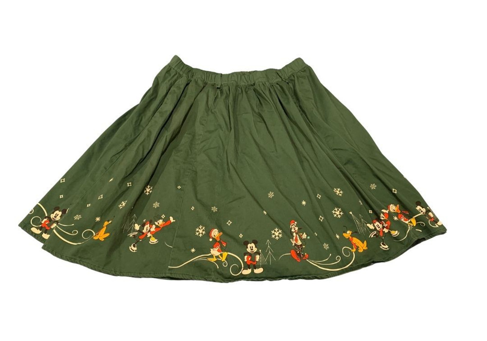 Disney Her Universe Womens Fangirl Mickey Mouse Holiday Skirt Plus Size 4X 24